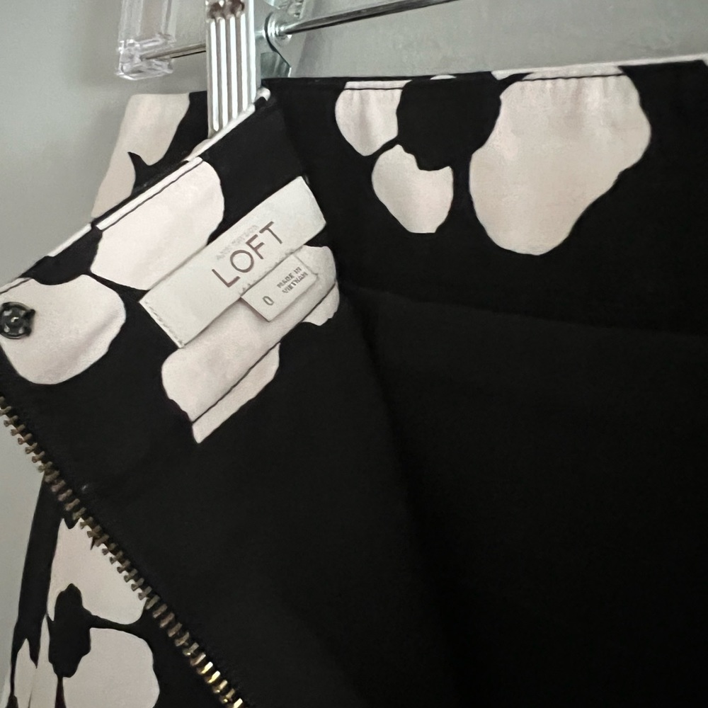 Loft floral pencil skirt